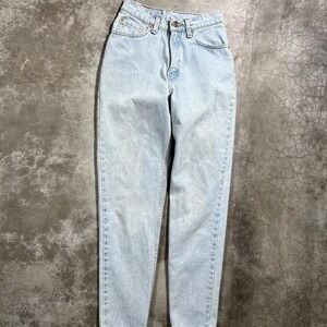 Vintage 90's Levi's 512 made in USA light wash denim jeans